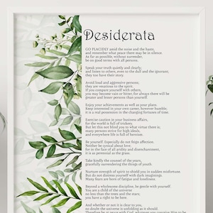 Desiderata door Max Ehrmann