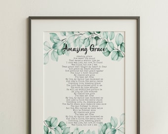 Amazing Grace Print | Etsy