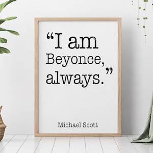 The Office quote Michael Scott quote The Office Poster - Michael Scott print Framed & Unframed Options
