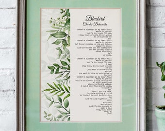 Charles Bukowski Bluebird Poem Print - Framed & Unframed Options