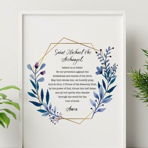 St Michael the Archangel Prayer Print