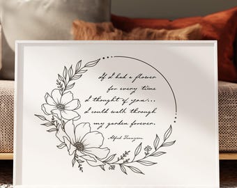 Alfred Lord Tennyson Quote Print