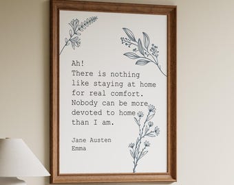 Jane Austen Emma Quote Print