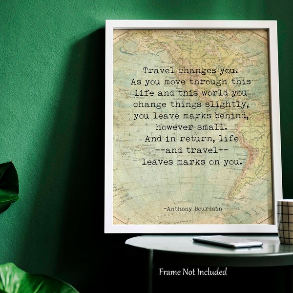 Travel Quote Frame Etsy