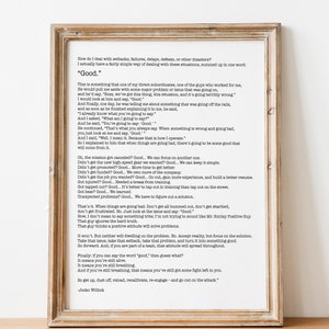 Jocko Willink quote print &#39;Good&#39;: inspirerende muurkunst