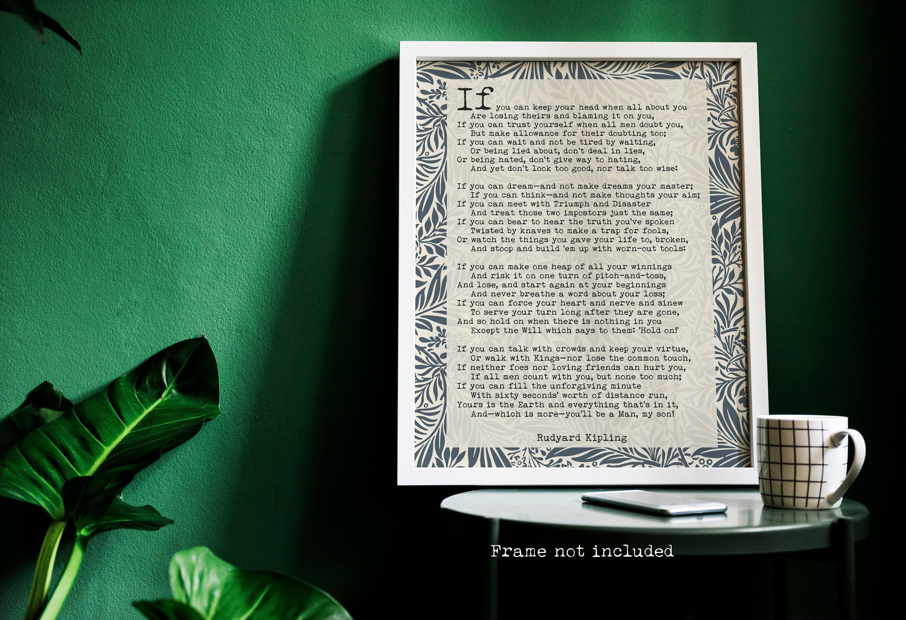 IF Poem Rudyard Kipling Poem Vintage Wallpaper Background - Etsy UK IF Poem Rudyard Kipling Poem Vintage Wallpaper Background - Etsy UK