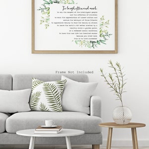To Laugh Often and Much Ralph Waldo Emerson Success Quote Print image 6
