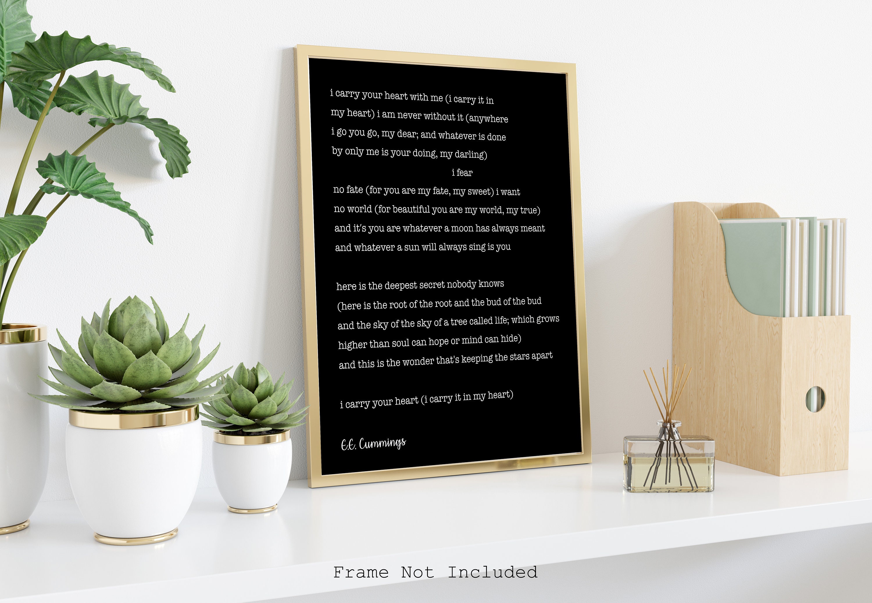 E.E. Cummings Gedicht Ich trage dein Herz ich trage es in Etsy