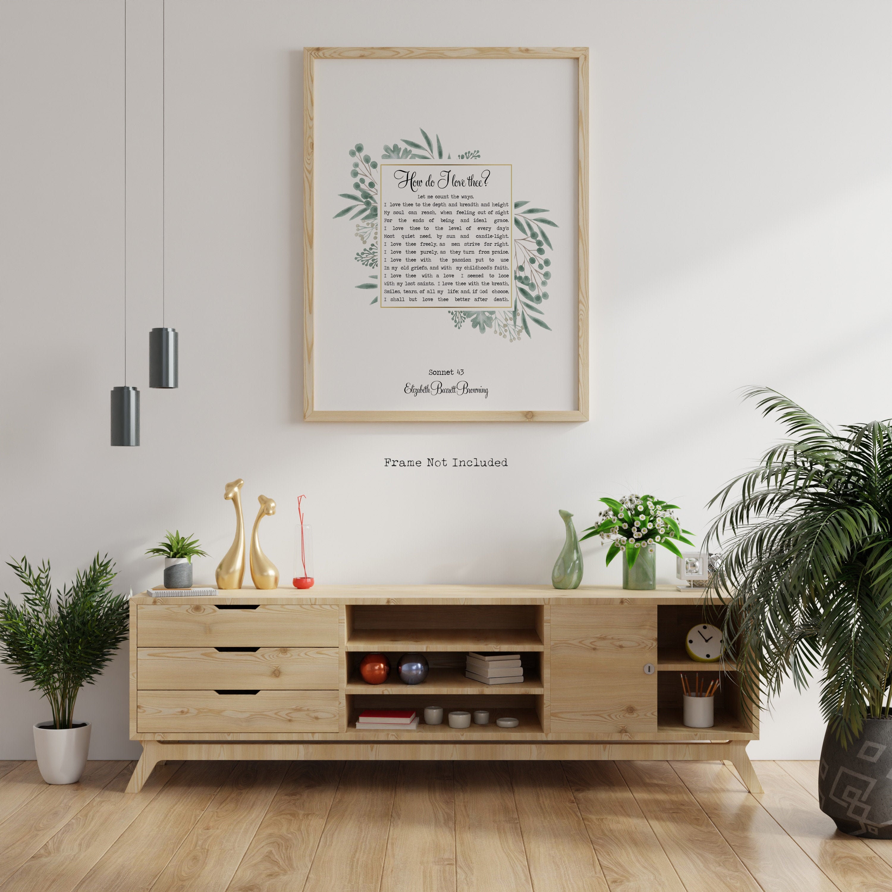 Elizabeth Barrett Browning Poem How Do I Love Thee Sonnet Etsy