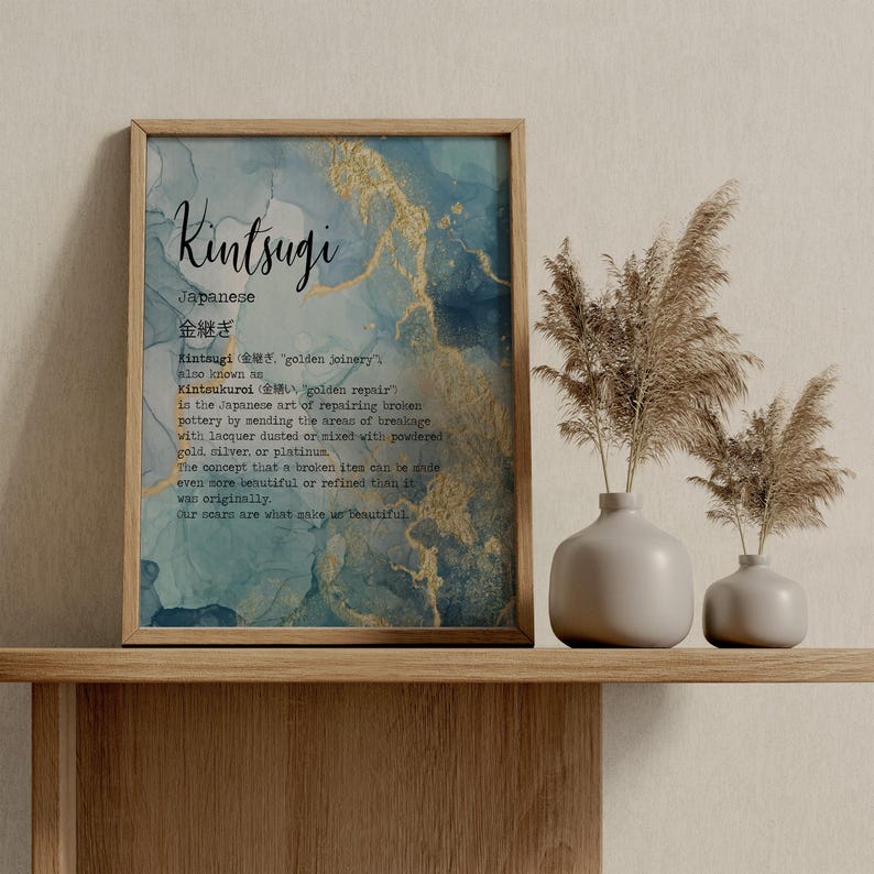 Kintsugi Wall Art Print - Etsy