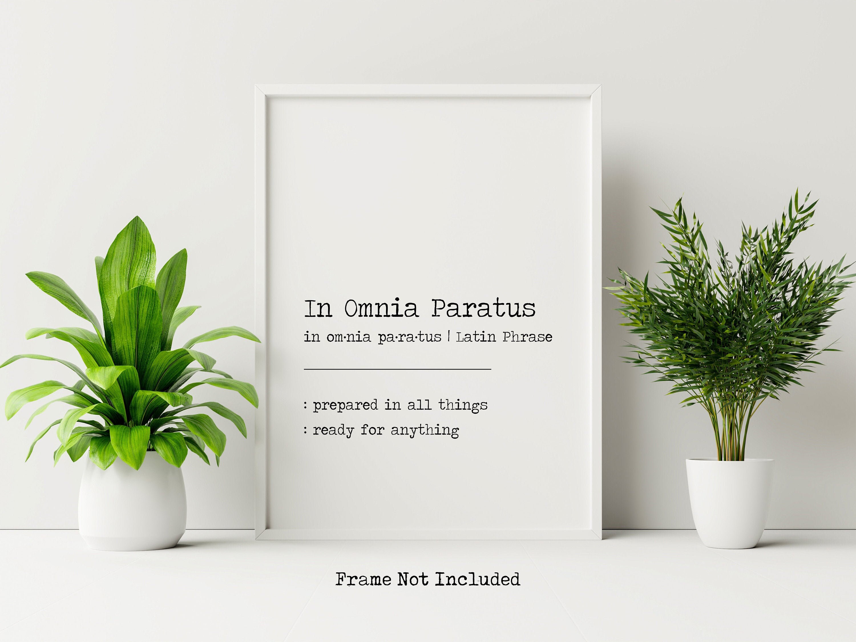 In Omnia Paratus Dictionary Print Gilmore Girls Poster Etsy