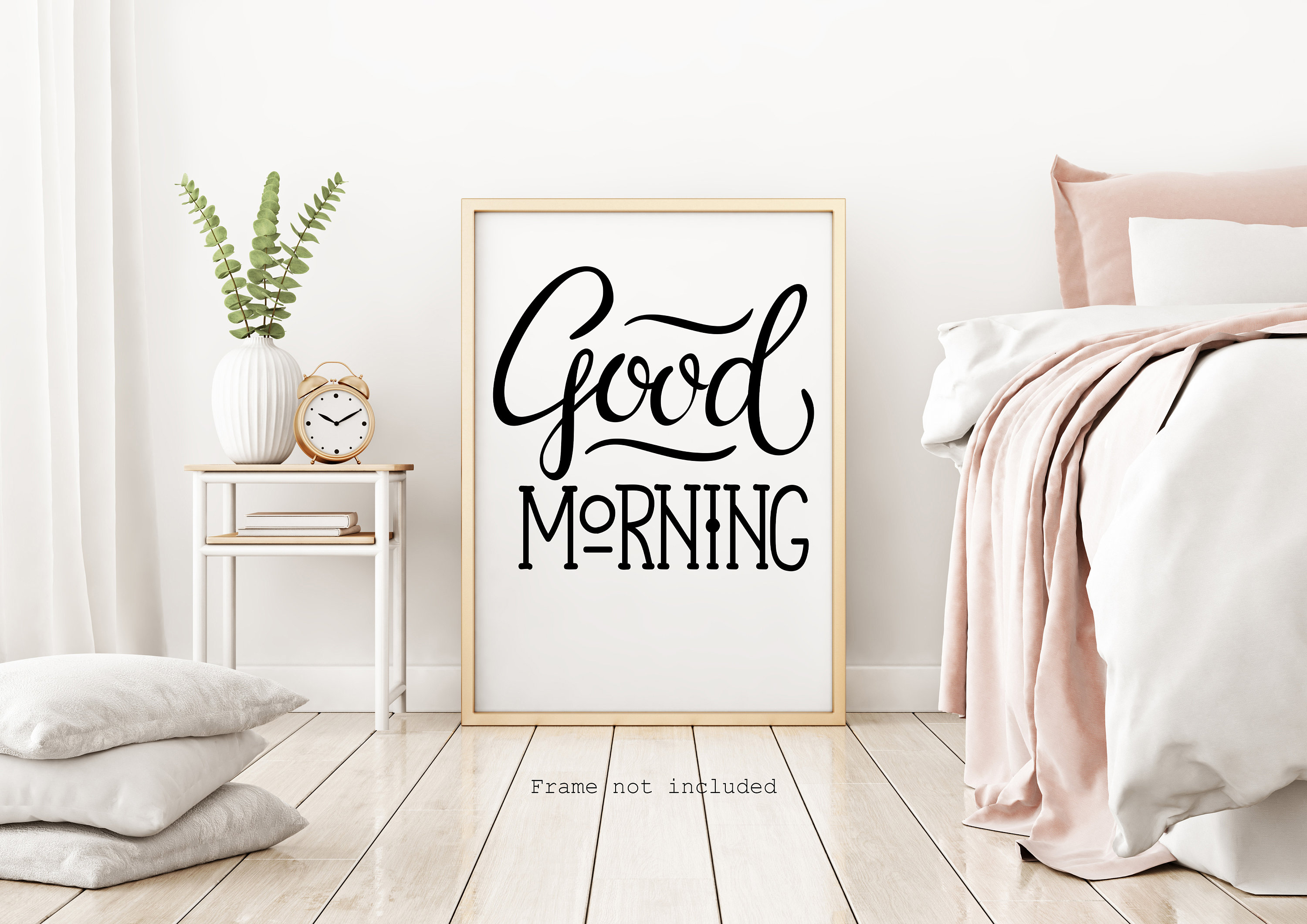 Good Morning Wall Art print Bedroom wall decor UNFRAMED Etsy