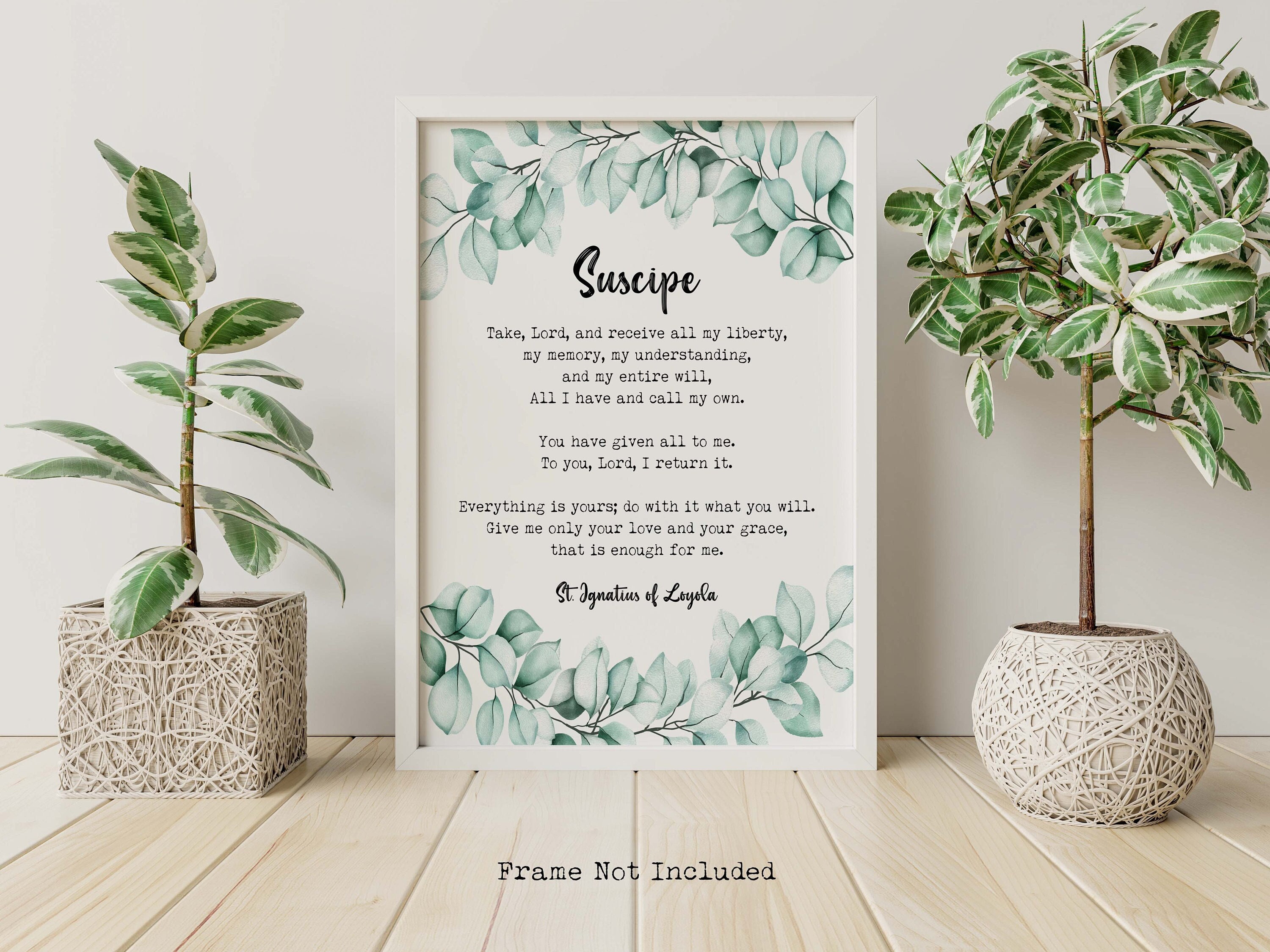 Suscipe Prayer Print St. Ignatius Prayer - Etsy Hong Kong