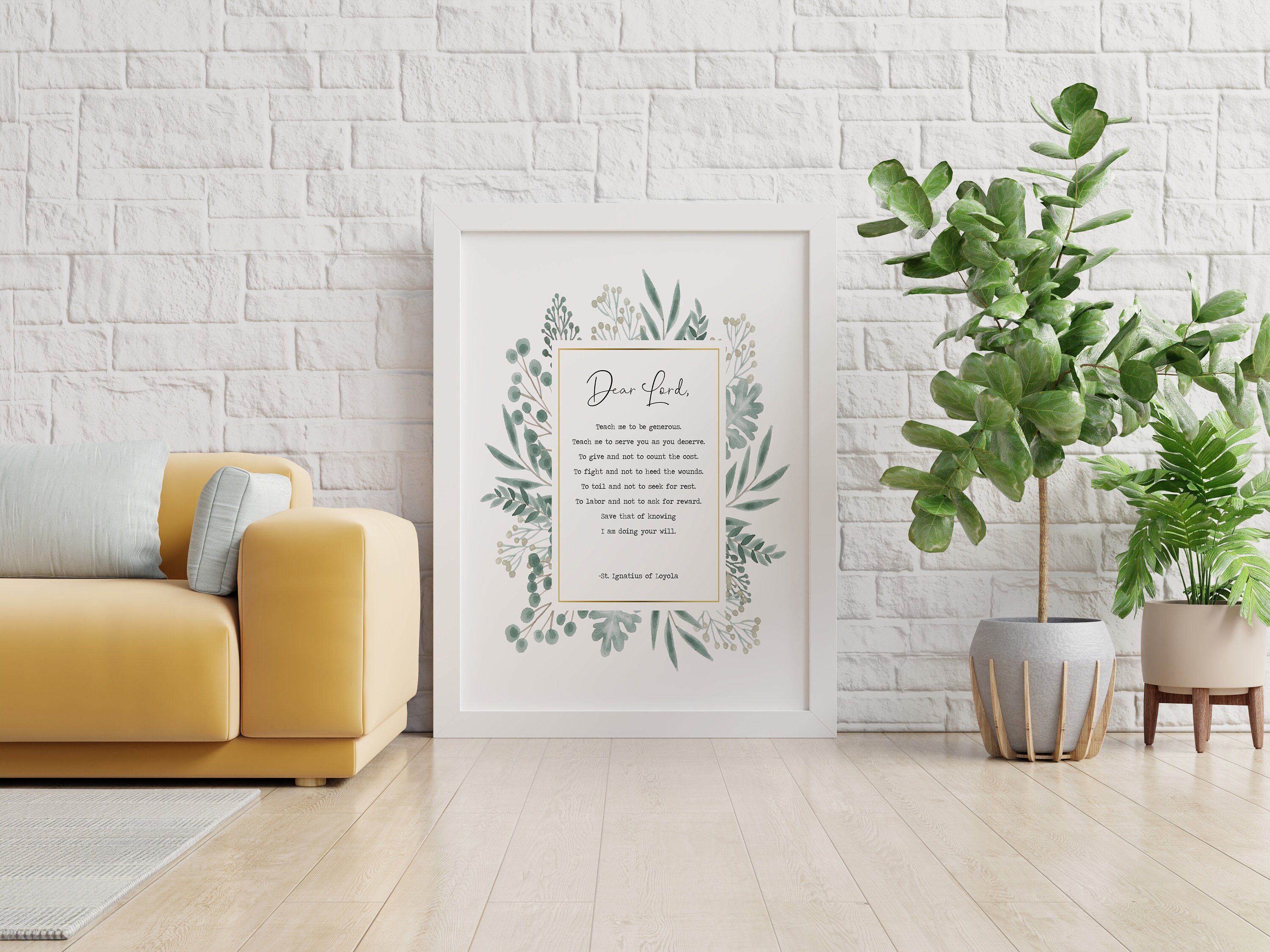 St. Ignatius Prayer for Generosity Prayer Print Unframed Etsy Ireland