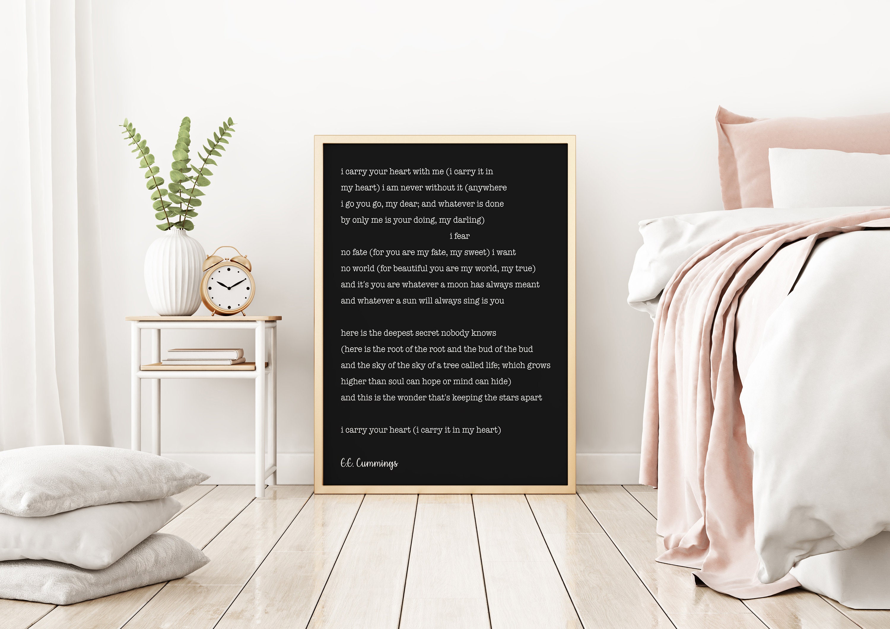 E.E. Cummings Gedicht Ich trage dein Herz ich trage es in Etsy