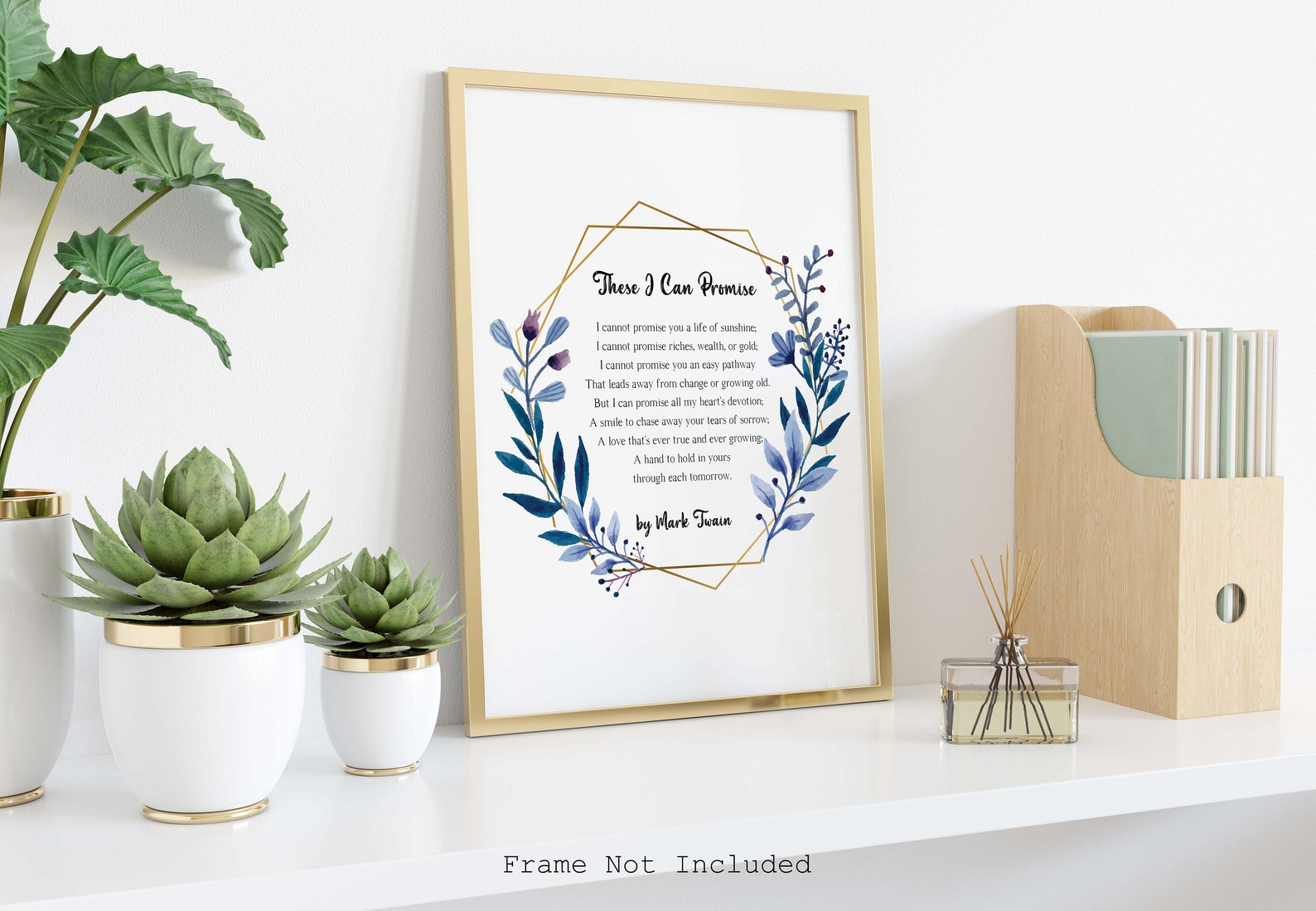 Mark Twain Poem These I Can Promise Wedding Reading Print Etsy