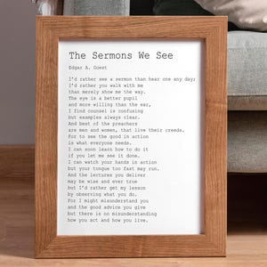 Edgar A. Guest Poem Print: Inspirational Office Wall Art