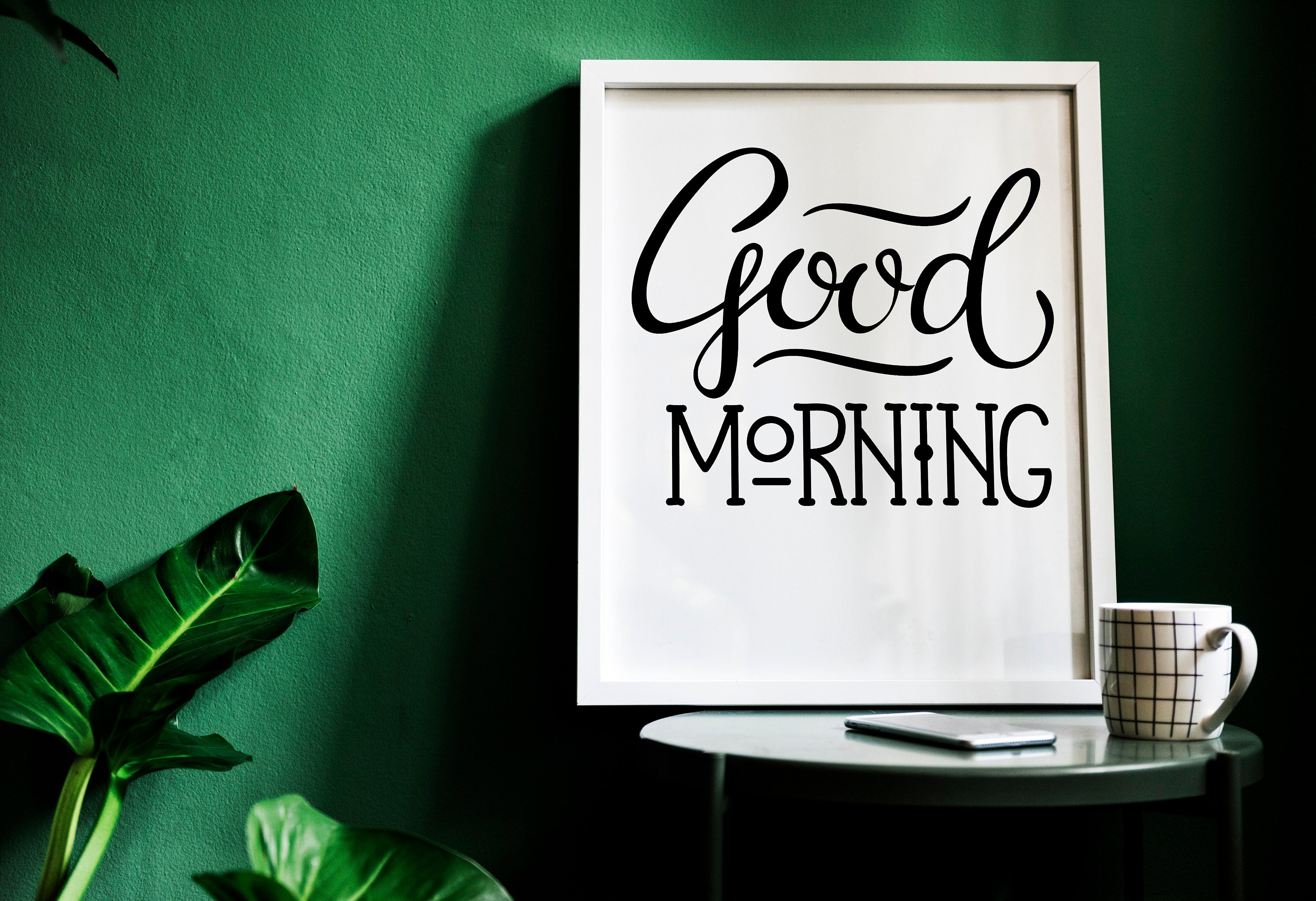 Good Morning Wall Art print Bedroom wall decor UNFRAMED | Etsy