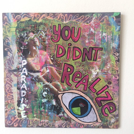 You Didnt Realize Roky Erickson 13th Floor Elevators Mixed Media Collage Art Poster Print Photograph Psychedelic