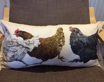 Handmade oblong cushion