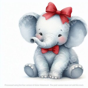 10 Cute Elephant Clip Art, Digital Art Download - Etsy