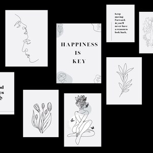 Minimal Black and White Posters