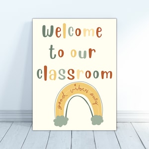Rainbow Welcome to Our Classroom
