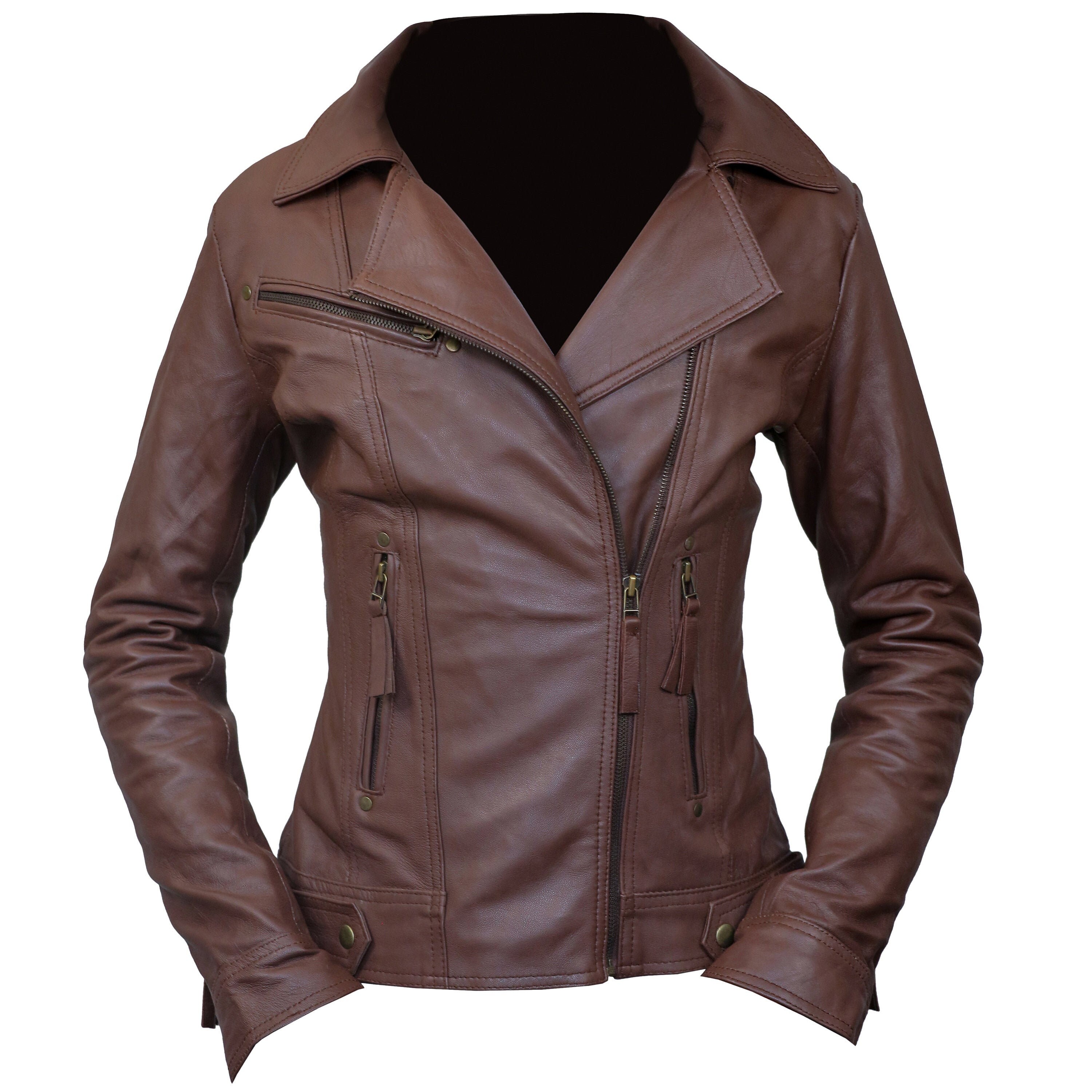 Ladies Leather Jacket Blazer Coat Sheepskin Leather 100% | Etsy