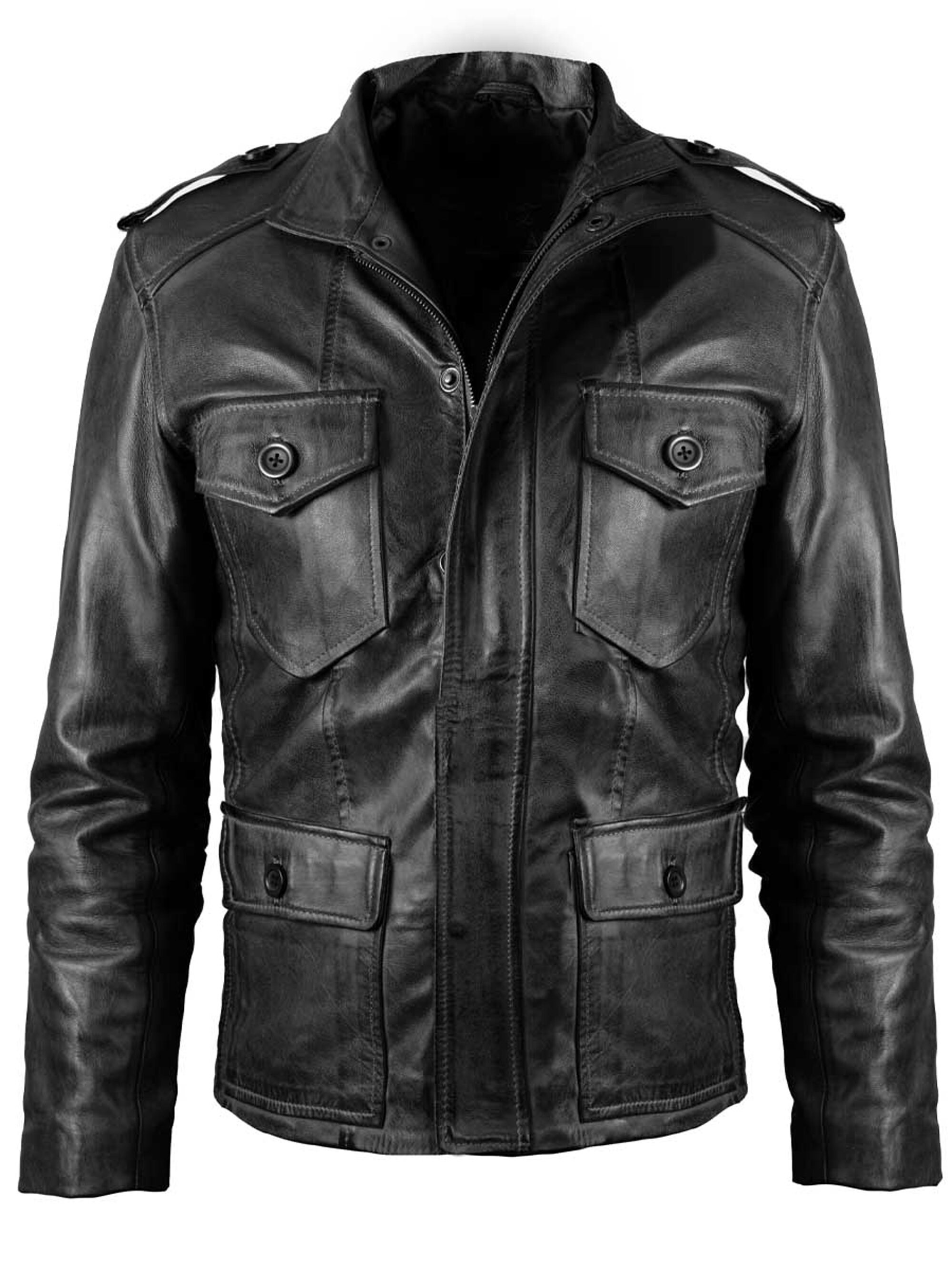 Men's Leather Jacket Italian Style Designer Jacket Premium Etsy