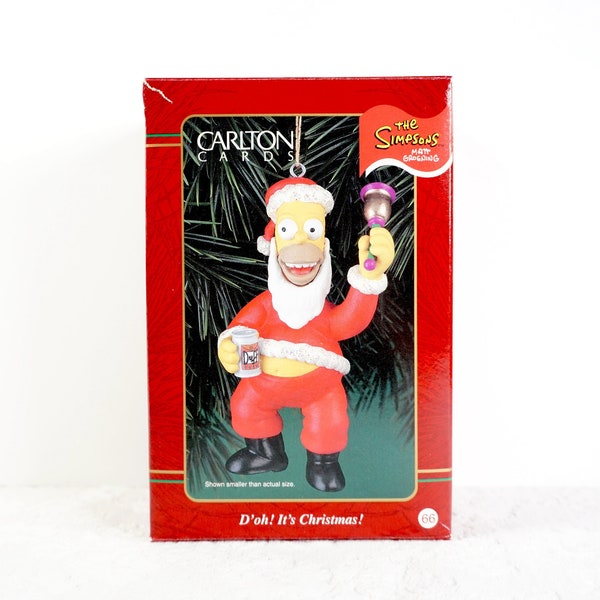 Homer Simpson Santa Ornament