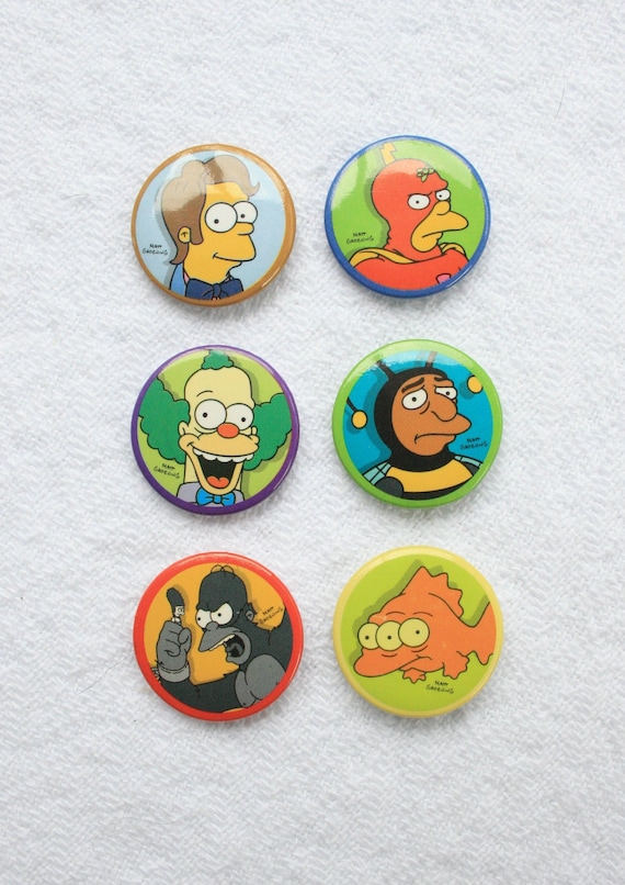 Simpsons Pinback Buttons