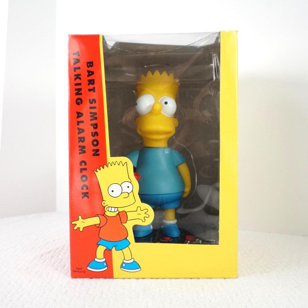 The Simpsons Talking Alarm Clock Featuring Bart Simpson - Etsy