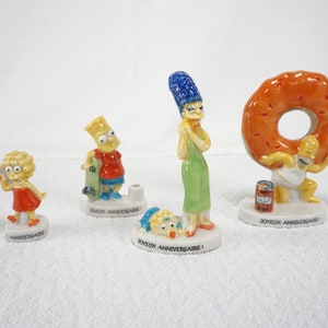 The Simpsons Porcelain Birthday Cake Toppers