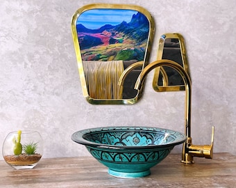 Lavabo de salle de bain en céramique MARRAKESH