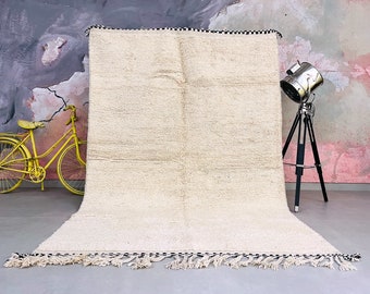 Moroccan rug Solid - Moroccan area rug - Custom Wool rug - Moroccan rug Plain - Berber rug - Handmade rug - Beni ourain rug - Morocco