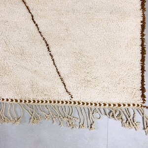 Beige Moroccan Custom rug - Moroccan Woolen carpet - New rug - Beni Ourain style - New Beni Ourain rug - Berber rug image 5