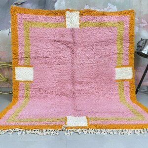 Handwoven Beni Ourain rug, Moroccan rug hand knotted - Beni ourain rug - All wool berber rug - Custom rug - Handmade rug - Genuine lamb wool