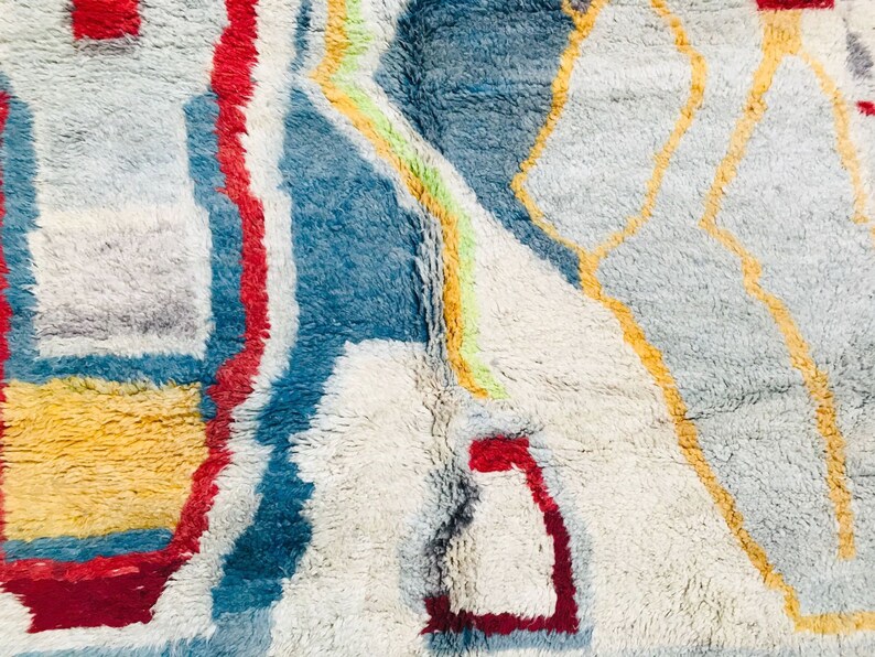 Fabulous Moroccan Rug 6x8 Authentic Moroccan Boujad Rug Etsy