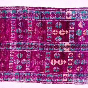 Moroccan Decor, Bohemian Rug, Vintage Moroccan Rug, handmade furniture, home decor, area rug, vintage rug, rugs for bedroom, rugs for living room, pink moroccan rug, tufted rug, moroccan rug 6x12, 6x12 rug,