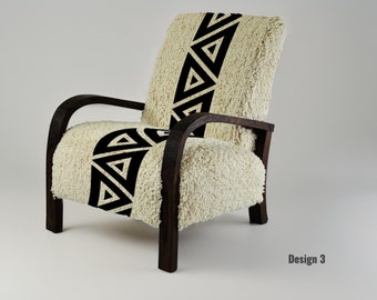 Elegant Accent Armchair for Chic Home Decor - Perfect Wedding or Anniversary Gift - Chic Walnut Lounge Chair.