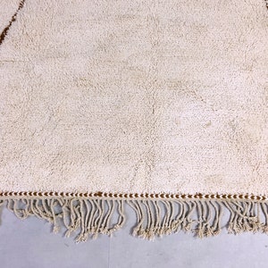 Beige Moroccan Custom rug - Moroccan Woolen carpet - New rug - Beni Ourain style - New Beni Ourain rug - Berber rug image 3