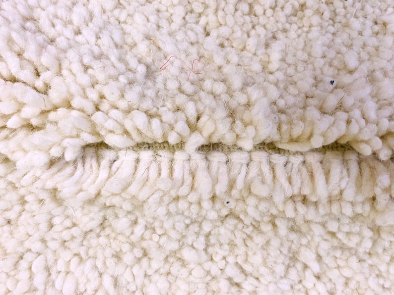 Beige Moroccan Custom rug - Moroccan Woolen carpet - New rug - Beni Ourain style - New Beni Ourain rug - Berber rug image 7