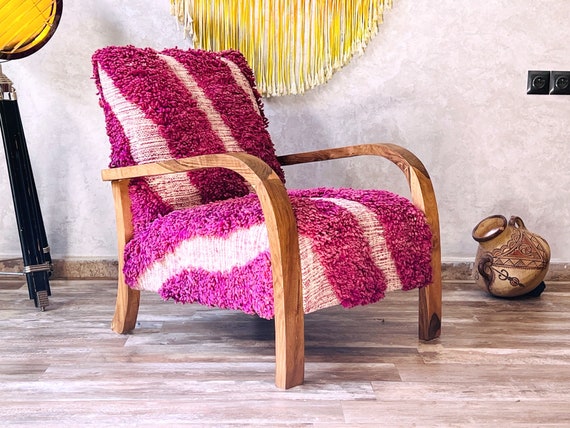Leuchtender Magenta Sessel im marokkanischen Stil luxurioses Boden Lounge Sofa ideal fur Zuhause oder als Geburtstagsgeschenk fur Sie und Ihn. Etsy