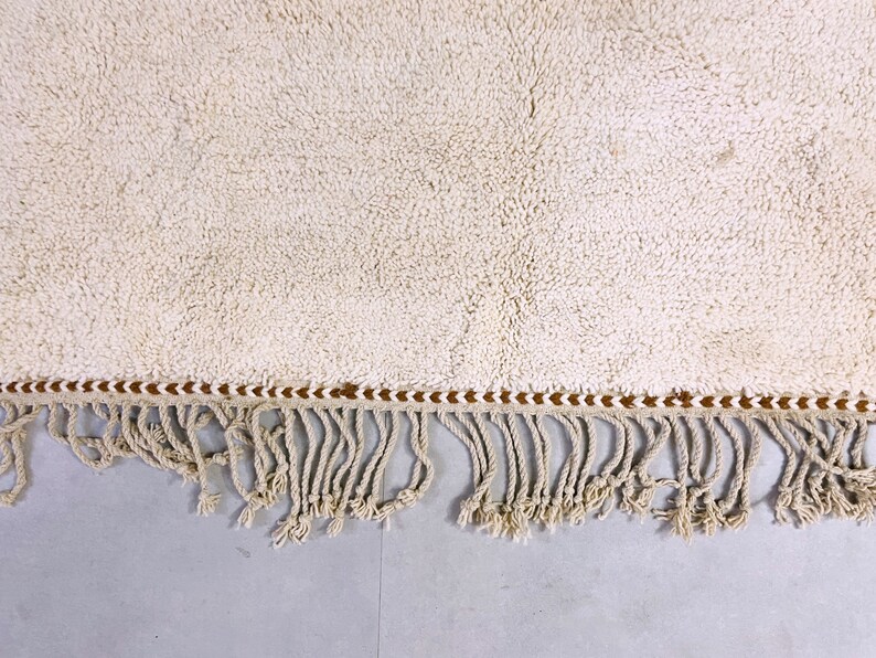 Beige Moroccan Custom rug - Moroccan Woolen carpet - New rug - Beni Ourain style - New Beni Ourain rug - Berber rug image 4