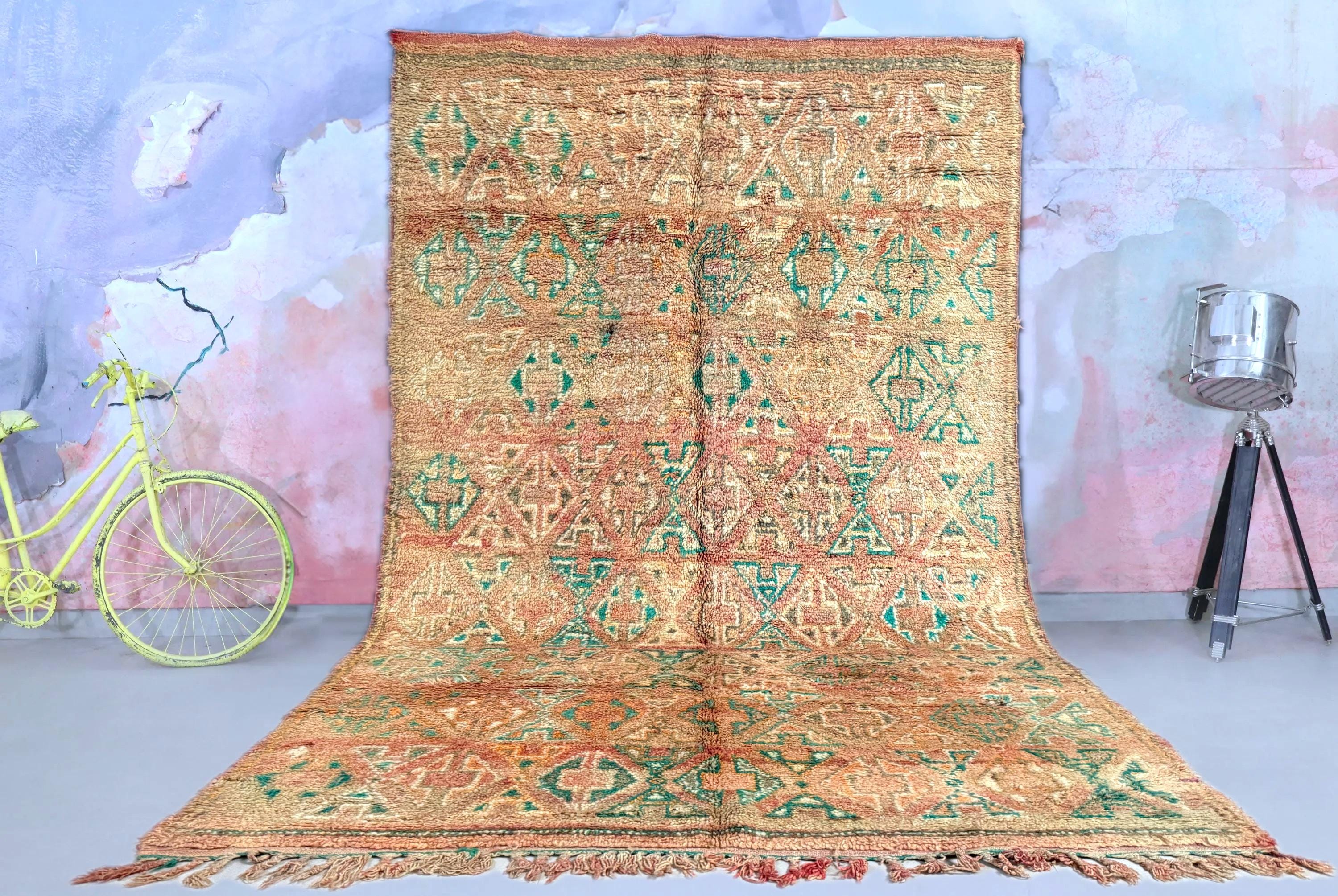 Vintage Moroccan Rug 5x9 | Berber Tribal Wool Carpet | Bohemian Area Rug | Handmade Vintage Moroccan Décor | Authentic Boho Rug