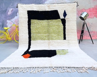 Custom Beni Ourain Rug: Hand-Knotted Wool Berber Carpet