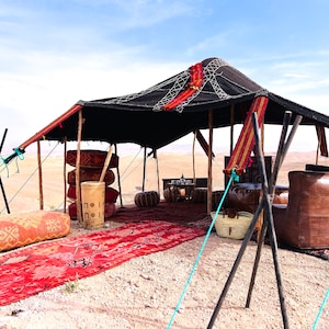 Artisanal Moroccan Tent, Tent for compaing, Custom Moroccan Tent, Desert Style Camping, Waterproof Camping Tent, Waterproof Camping Tent.