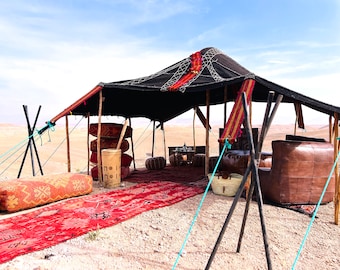 Artisanal Moroccan Tent, Tent for compaing, Custom Moroccan Tent, Desert Style Camping, Waterproof Camping Tent, Waterproof Camping Tent.