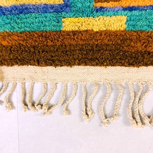 Moroccan 3x5 FT Rug Berber Tufted Wool Handmade Soft Beni