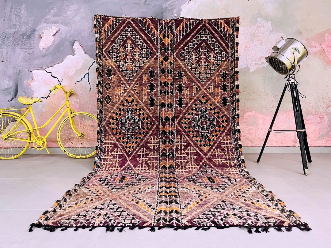 ヴィンテージ　ブジャドラグ Vintage boujad Rug – Zarabiya